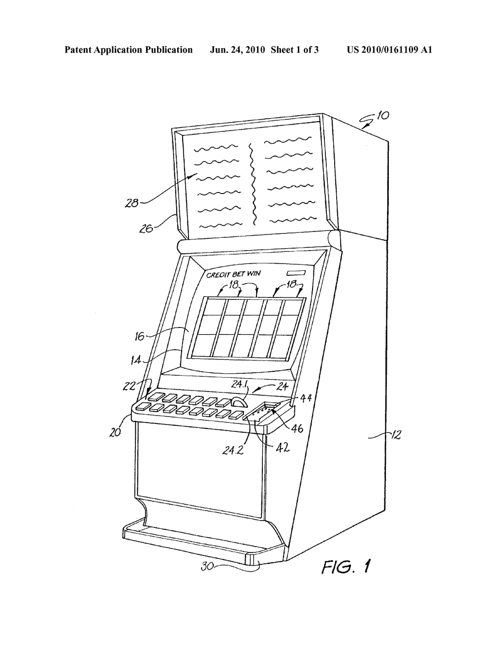 BILL ACCEPTOR FOR A GAMING MACHINE - diagram, schematic, and image 02