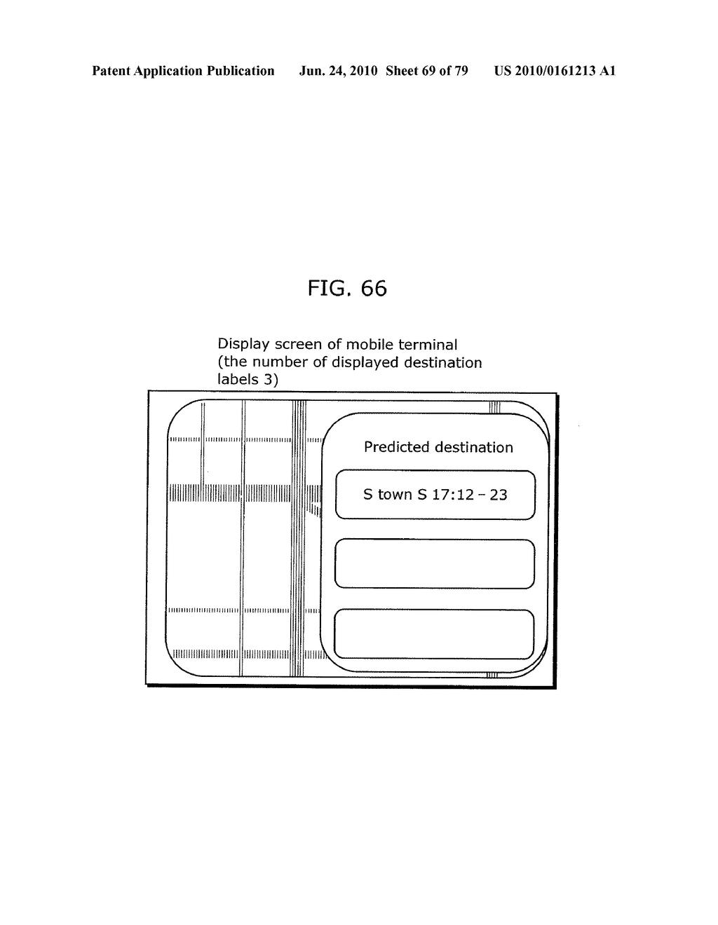 DESTINATION DISPLAY APPARATUS AND DESTINATION DISPLAY METHOD - diagram, schematic, and image 70