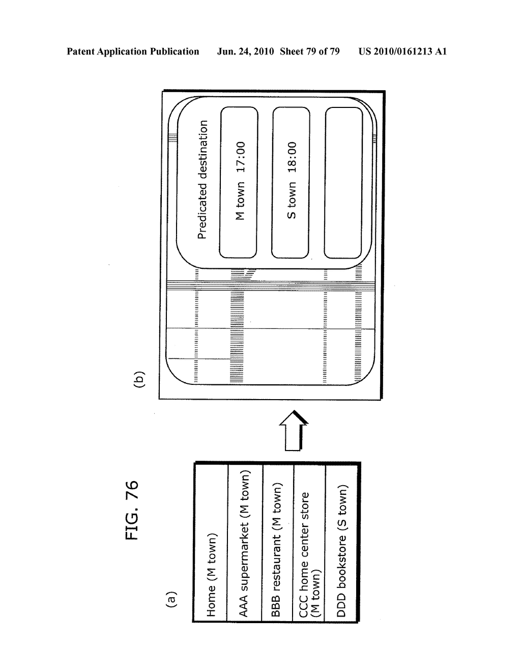 DESTINATION DISPLAY APPARATUS AND DESTINATION DISPLAY METHOD - diagram, schematic, and image 80