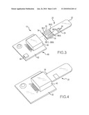 TEST STRIP AND DEVICE FOR MEASURING SAMPLE PROPERTIES AND SYSTEM INCORPORATING THE SAME diagram and image