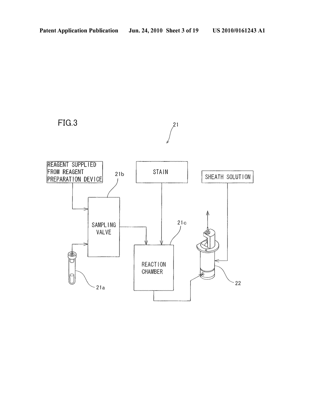 SAMPLE ANALYSIS SYSTEM, REAGENT PREPARATION DEVICE, AND SAMPLE TREATING DEVICE - diagram, schematic, and image 04