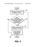 Method for modeling a mounting assembly and a mounting assembly diagram and image