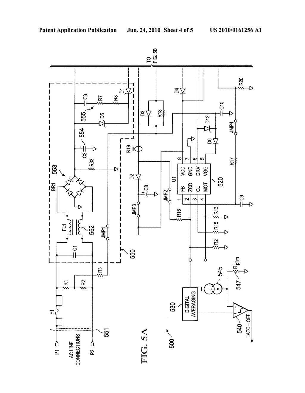 Circuit and Method of Output Power Detection for a Converter Circuit - diagram, schematic, and image 05