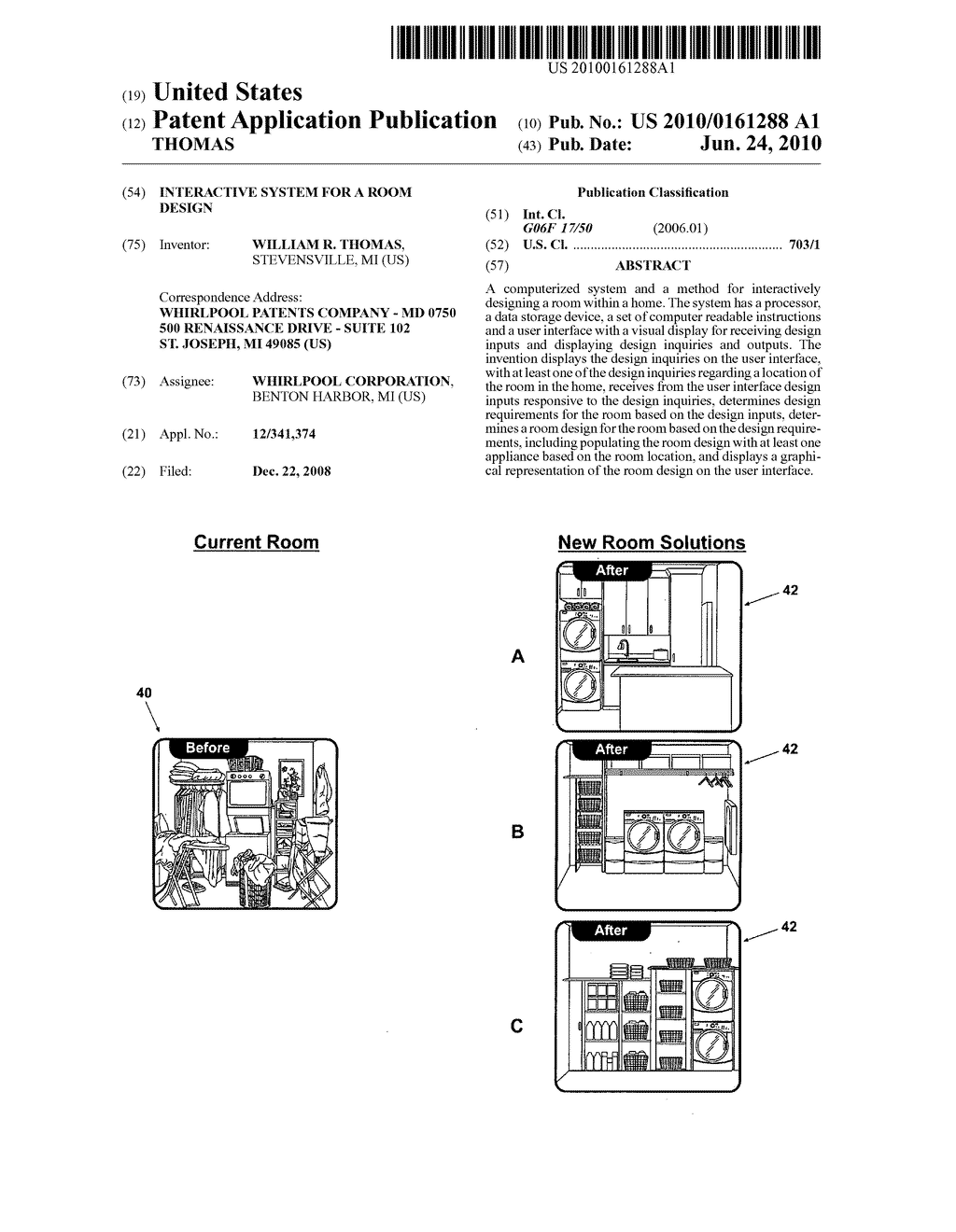 INTERACTIVE SYSTEM FOR A ROOM DESIGN - diagram, schematic, and image 01