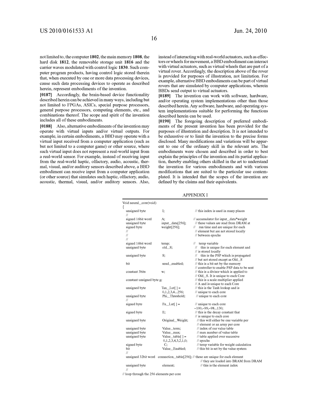 ADDRESSING SCHEME FOR NEURAL MODELING AND BRAIN-BASED DEVICES USING SPECIAL PURPOSE PROCESSOR - diagram, schematic, and image 45