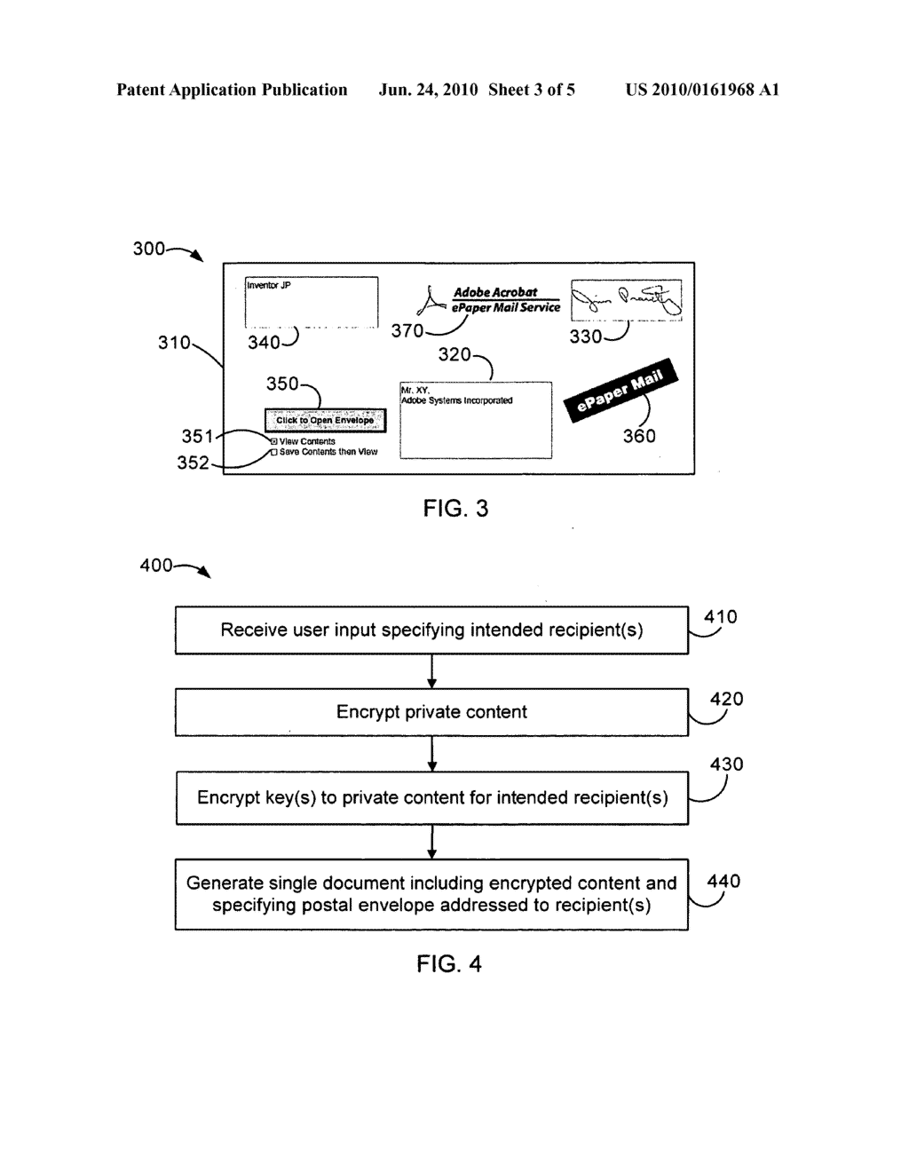 Delivering content in digital postal envelope - diagram, schematic, and image 04