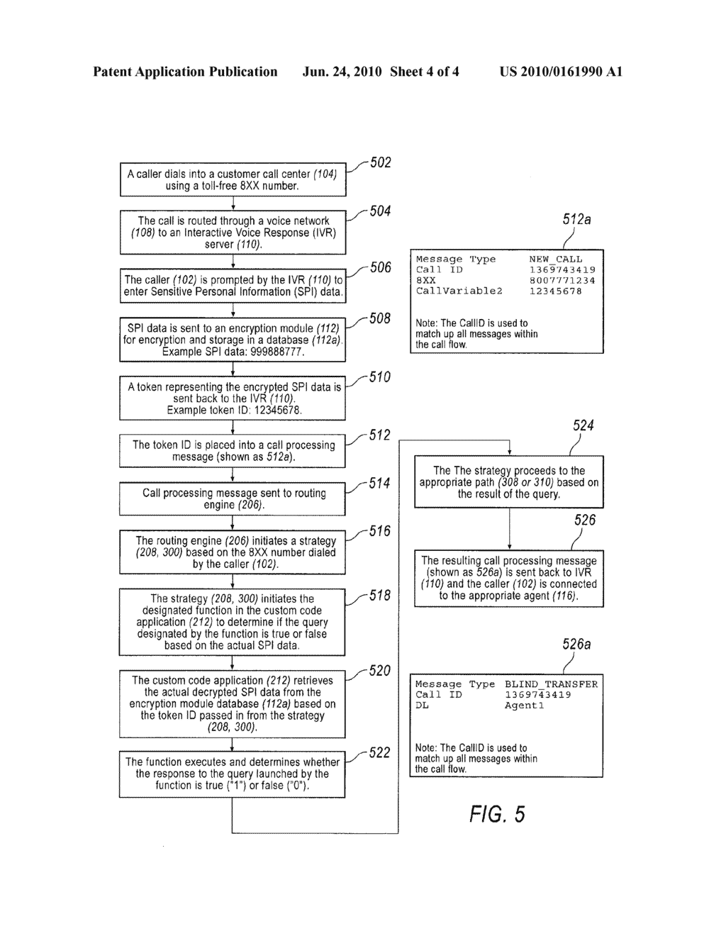 IVR CALL ROUTING USING ENCRYPTED DATA - diagram, schematic, and image 05