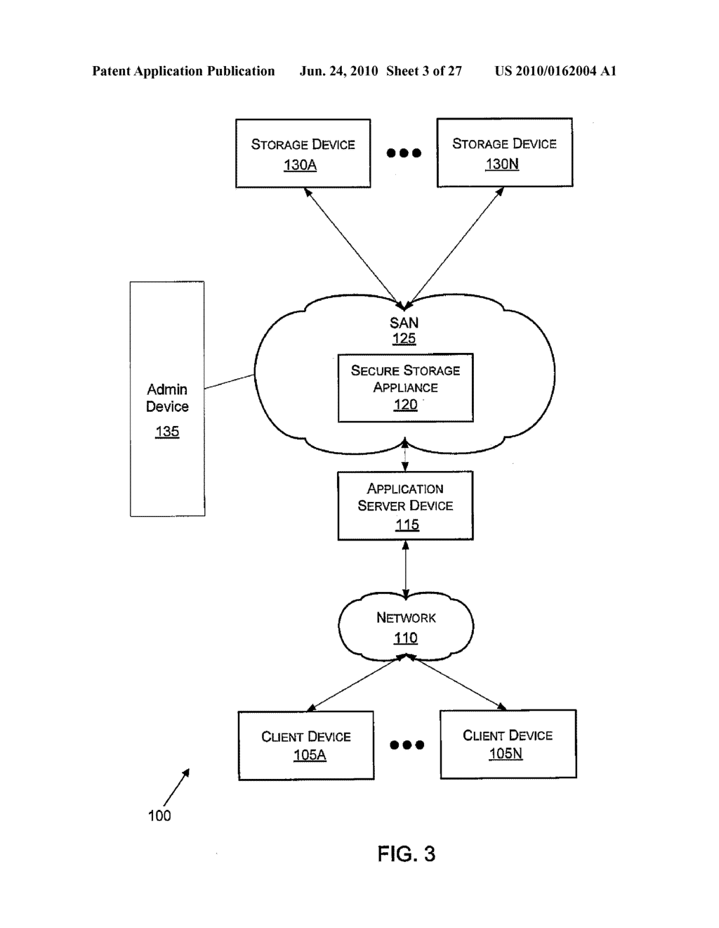 STORAGE OF CRYPTOGRAPHICALLY-SPLIT DATA BLOCKS AT GEOGRAPHICALLY-SEPARATED LOCATIONS - diagram, schematic, and image 04