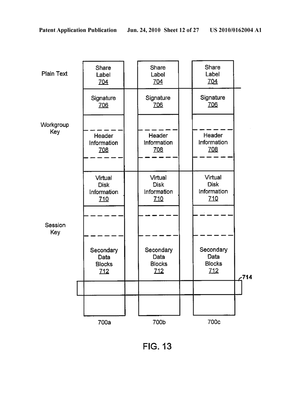 STORAGE OF CRYPTOGRAPHICALLY-SPLIT DATA BLOCKS AT GEOGRAPHICALLY-SEPARATED LOCATIONS - diagram, schematic, and image 13