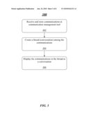 TECHNIQUES TO MANAGE AND DISPLAY RELATED COMMUNICATIONS diagram and image