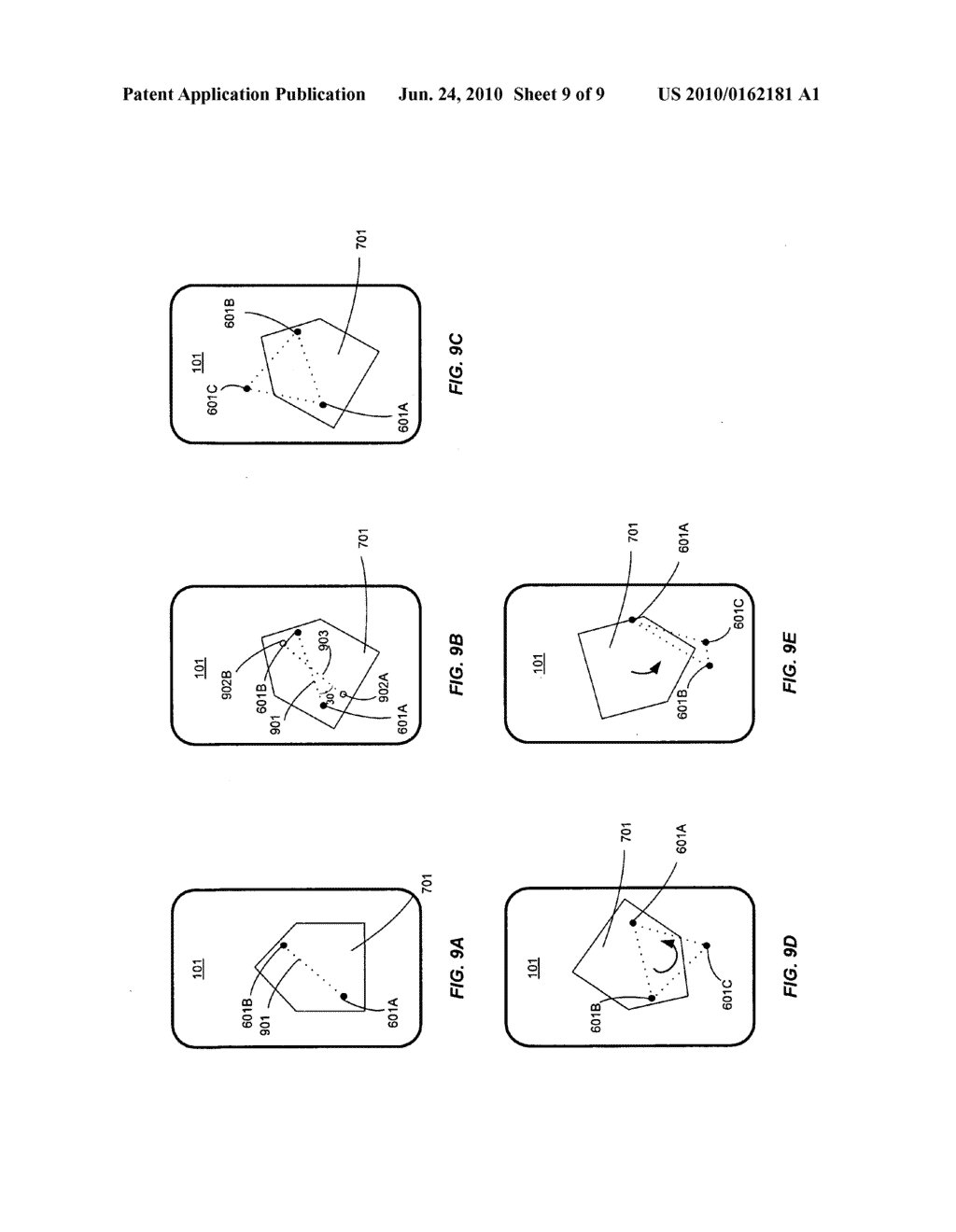 Interpreting Gesture Input Including Introduction Or Removal Of A Point Of Contact While A Gesture Is In Progress - diagram, schematic, and image 10