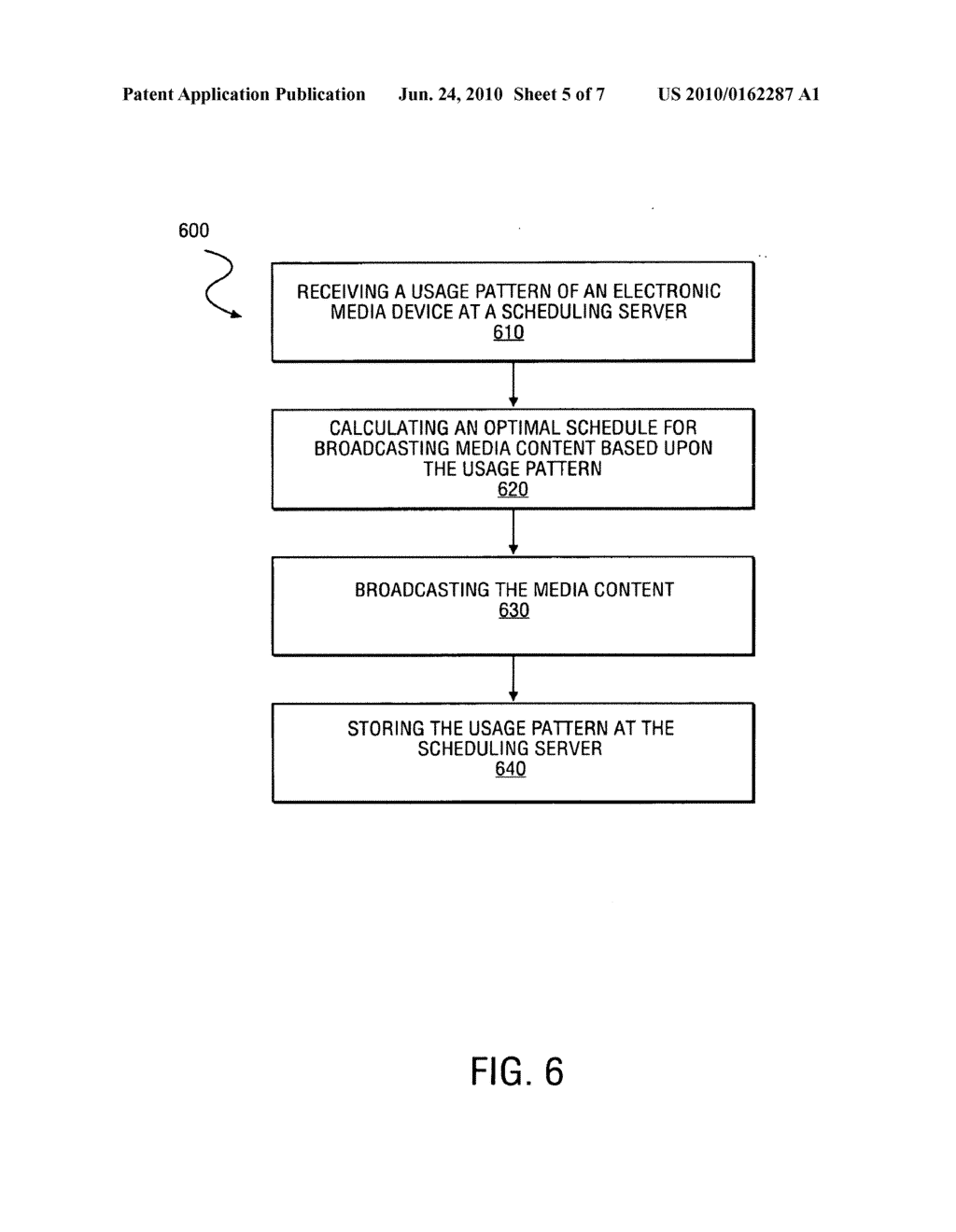 DELIVERY OF FEEDBACK INFORMATION TO SCHEDULING SERVICE TO DETERMINE OPTIMUM BROADCAST TIMES BASED UPON CLIENT PLATFORM TUNER CONTENTION - diagram, schematic, and image 06