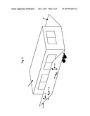 Mobile, expandable disaster shelter diagram and image