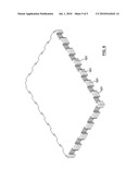 INTERLOCKING MODULAR FLOORING ASSEMBLY WITH BEVELLED CONNECTORS diagram and image