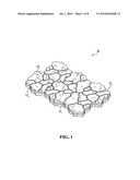 BLOCK SUITABLE FOR USE IN AN ARRANGEMENT OF INTERLOCKING BLOCKS diagram and image