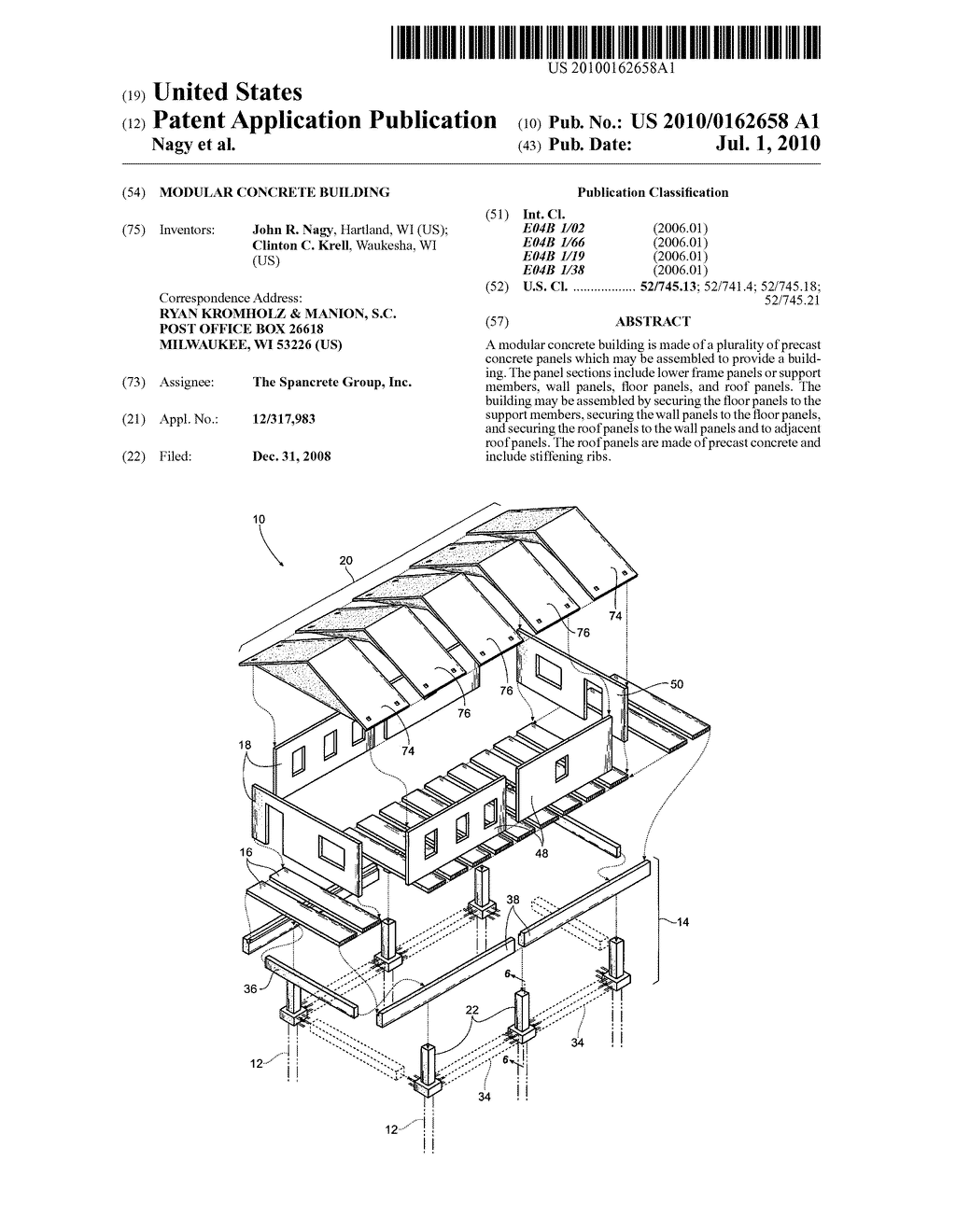 Modular concrete building - diagram, schematic, and image 01