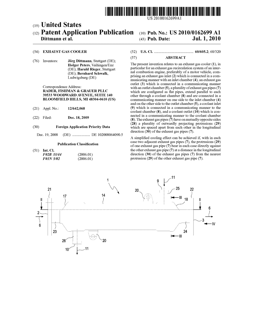 EXHAUST GAS COOLER - diagram, schematic, and image 01