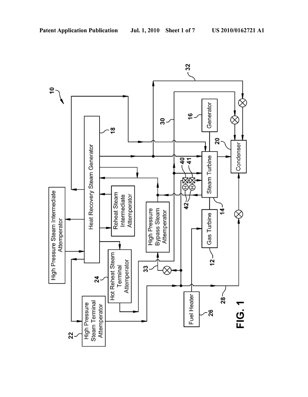 APPARATUS FOR STARTING A STEAM TURBINE AGAINST RATED PRESSURE - diagram, schematic, and image 02