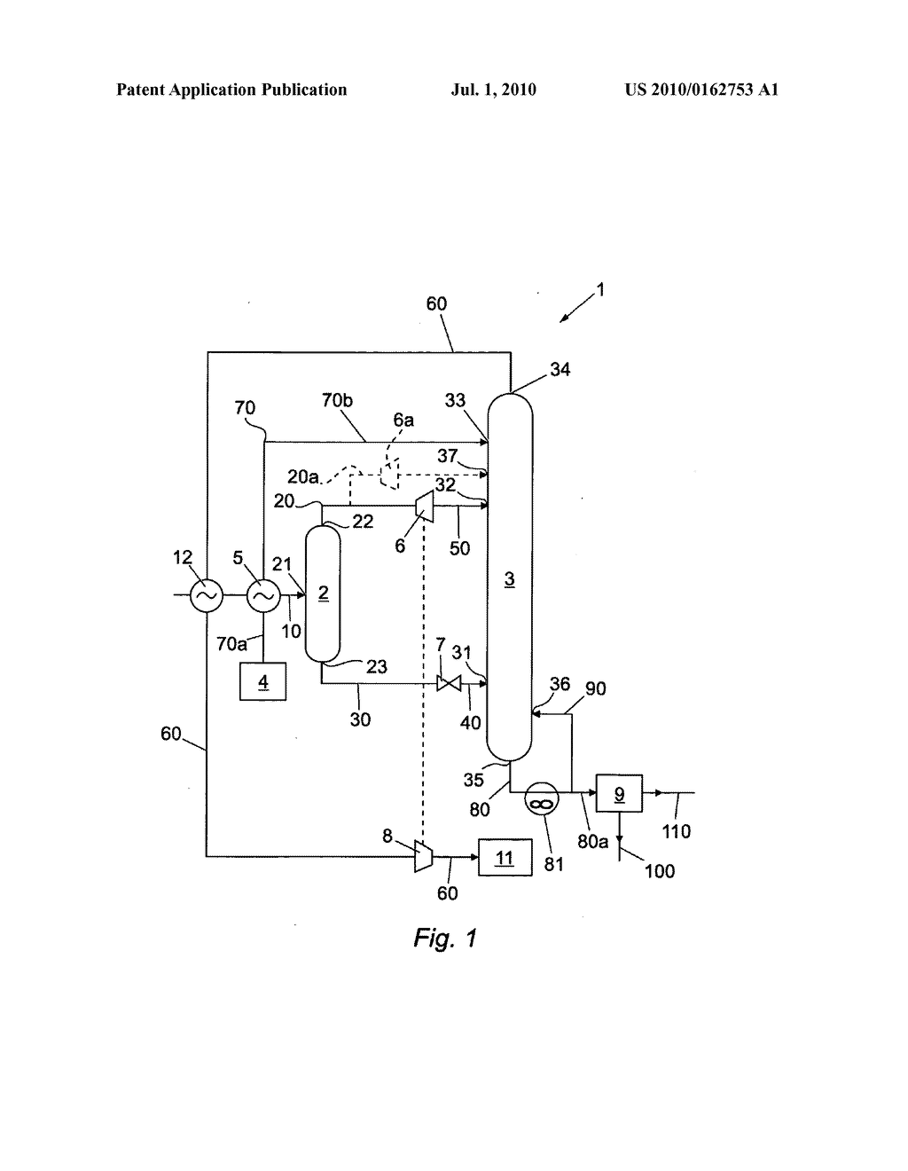 METHOD AND APPARATUS FOR TREATING A HYDROCARBON STREAM - diagram, schematic, and image 02