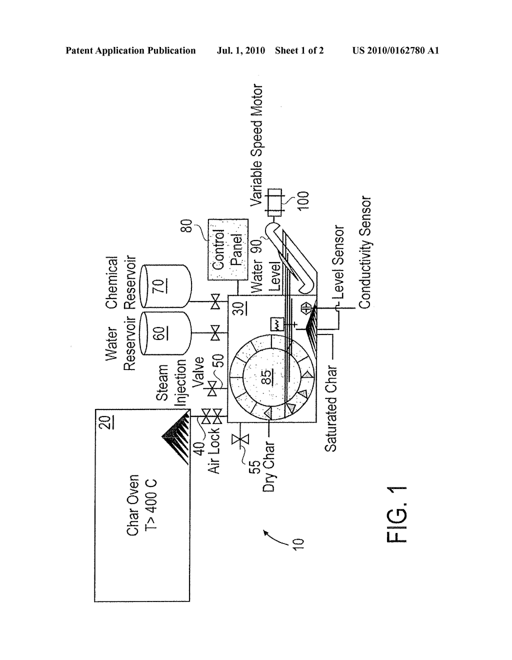METHOD AND APPARATUS FOR DEPOSITING AGENTS UPON AND WITHIN BIO-CHAR - diagram, schematic, and image 02