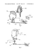 Ventilated wig stand and system diagram and image