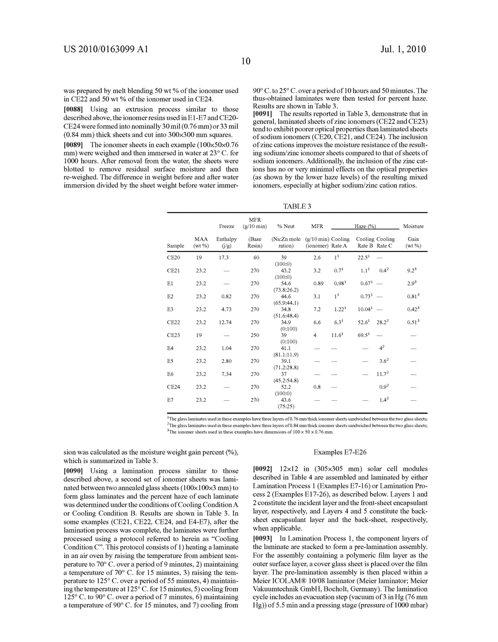 SOLAR CELL MODULES COMPRISING ENCAPSULANT SHEETS WITH LOW HAZE AND HIGH MOISTURE RESISTANCE - diagram, schematic, and image 12