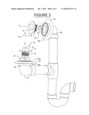 System for pressure testing waste and overflow from a bathtub diagram and image