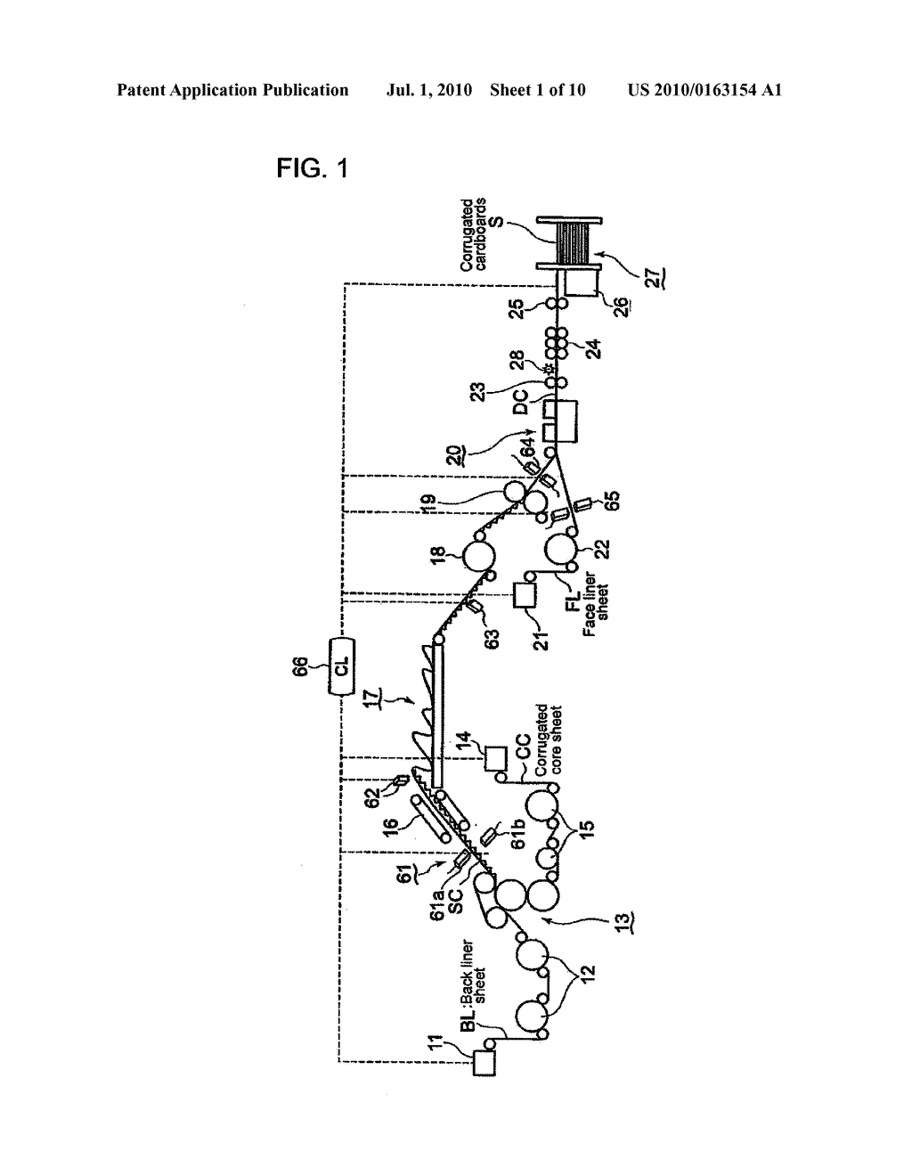 CORRUGATOR, AND ITS SPLICING PORTION DETECTING METHOD AND DEVICE - diagram, schematic, and image 02