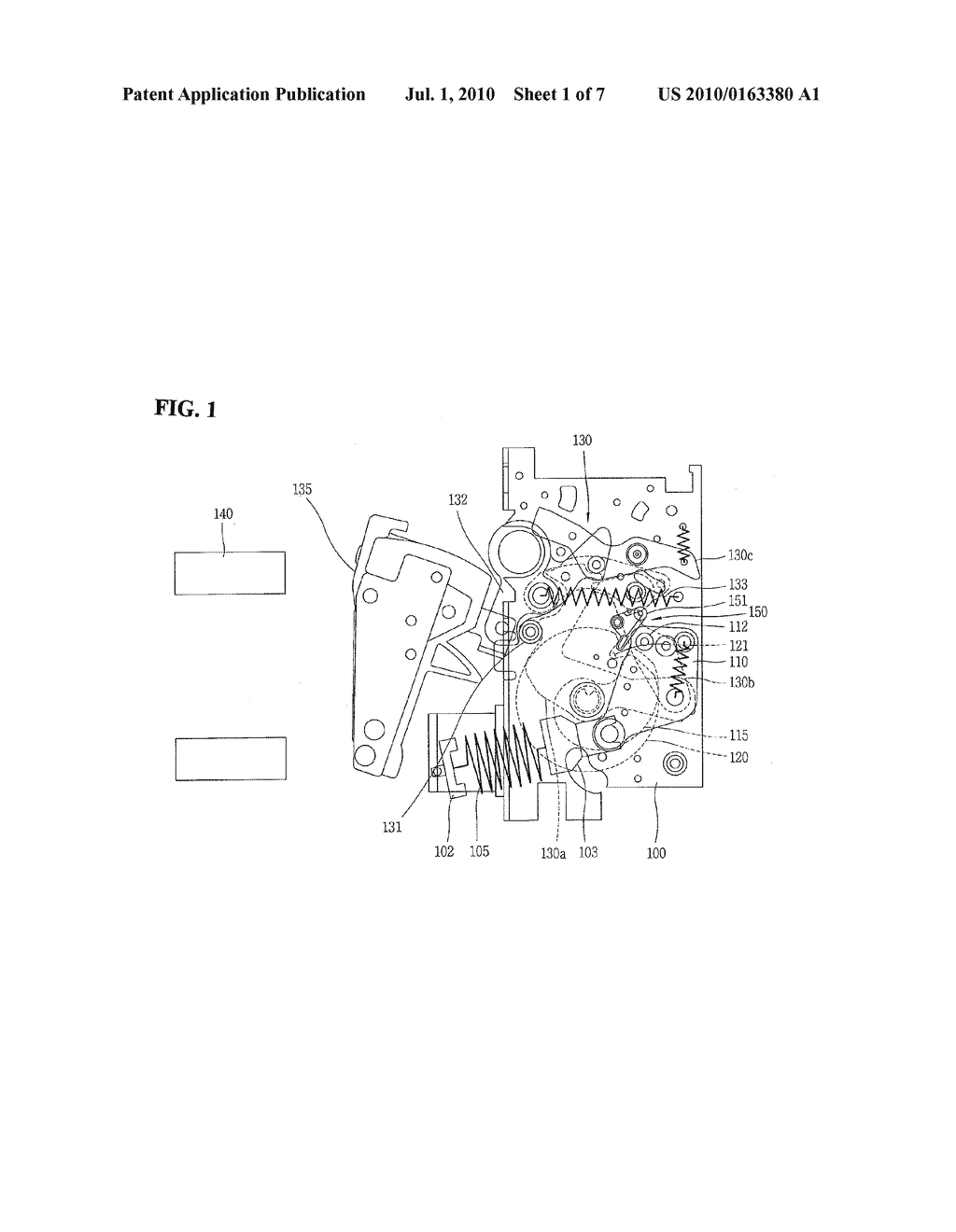 CIRCUIT BREAKER HAVING DELAYING FUNCTION FOR ROTATION OF CAM - diagram, schematic, and image 02