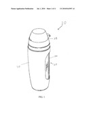 DUAL COMPARTMENT CONTAINER HAVING A ROTATING COVER diagram and image