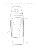 DUAL COMPARTMENT CONTAINER HAVING A ROTATING COVER diagram and image