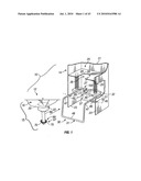 Engagement flange for removable dispenser cartridge diagram and image