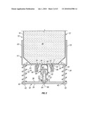 Engagement flange for removable dispenser cartridge diagram and image