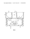 Engagement flange for removable dispenser cartridge diagram and image