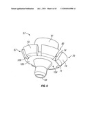 Engagement flange for removable dispenser cartridge diagram and image