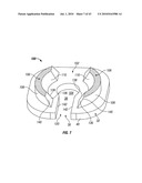 Engagement flange for removable dispenser cartridge diagram and image