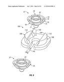 Engagement flange for removable dispenser cartridge diagram and image