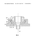 Engagement flange for removable dispenser cartridge diagram and image