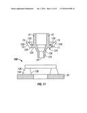 Engagement flange for removable dispenser cartridge diagram and image