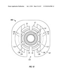 Engagement flange for removable dispenser cartridge diagram and image