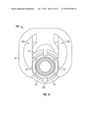 Engagement flange for removable dispenser cartridge diagram and image