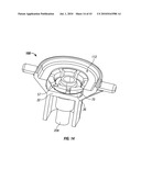 Engagement flange for removable dispenser cartridge diagram and image