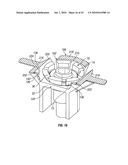 Engagement flange for removable dispenser cartridge diagram and image