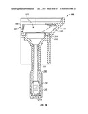 Engagement flange for removable dispenser cartridge diagram and image