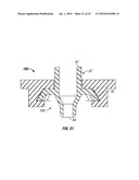 Engagement flange for removable dispenser cartridge diagram and image