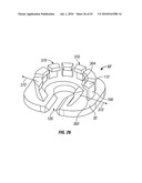 Engagement flange for removable dispenser cartridge diagram and image