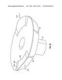 Engagement flange for removable dispenser cartridge diagram and image