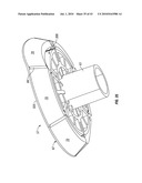 Engagement flange for removable dispenser cartridge diagram and image