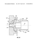 Engagement flange for removable dispenser cartridge diagram and image