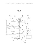 Electron microscope device diagram and image